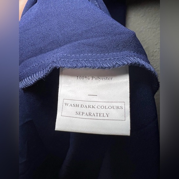 SAMPEEL Women's Summer Dress – Square Neck Puff Sleeve Tie Waist Short, Blue XXL - Picture 6 of 6